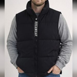 Rocawear Black Puffer Vest Large